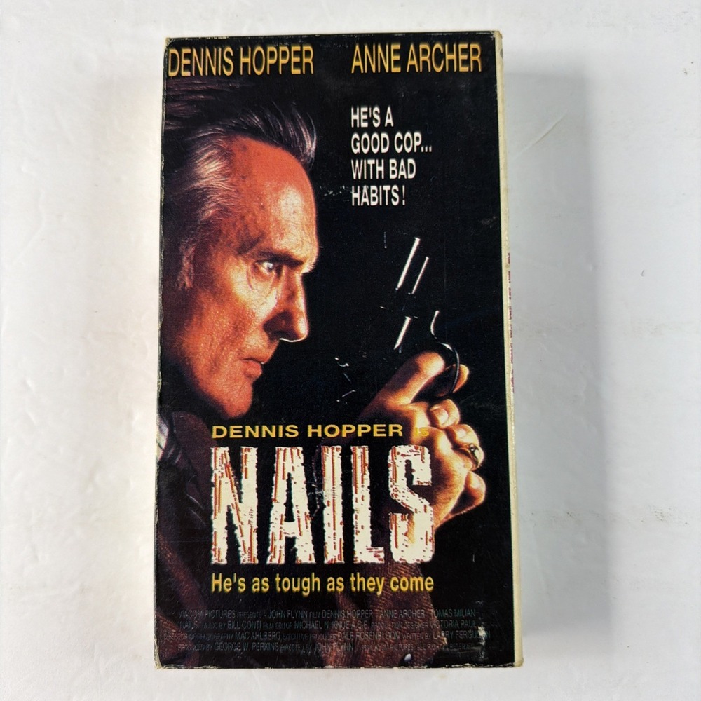Nails (VHS, 1993) Media/Fox Video VHS‎ Dennis Hopper Anne Archer Thomas Milan